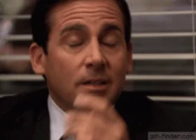 the office headache GIF