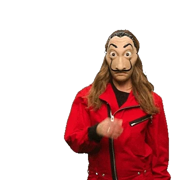 la casa de papel mask Sticker by NETFLIX